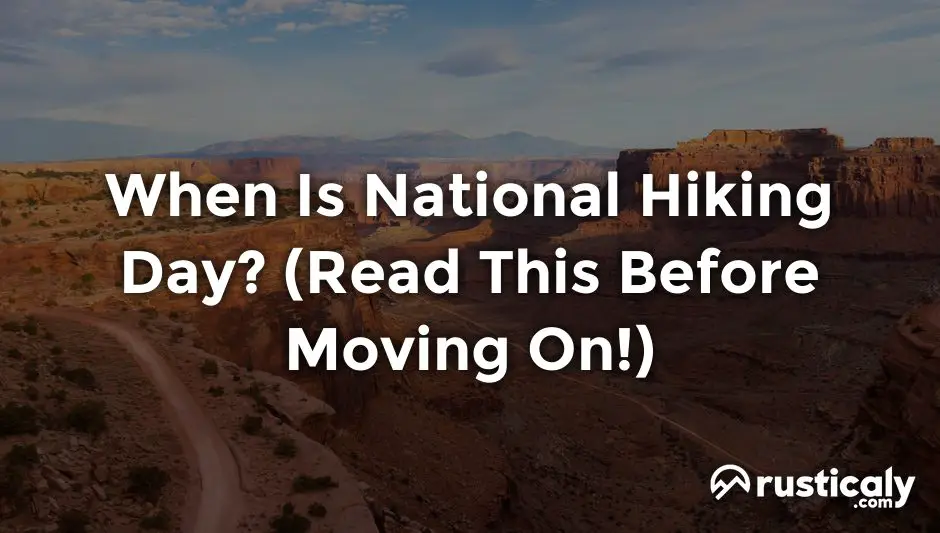 when is national hiking day
